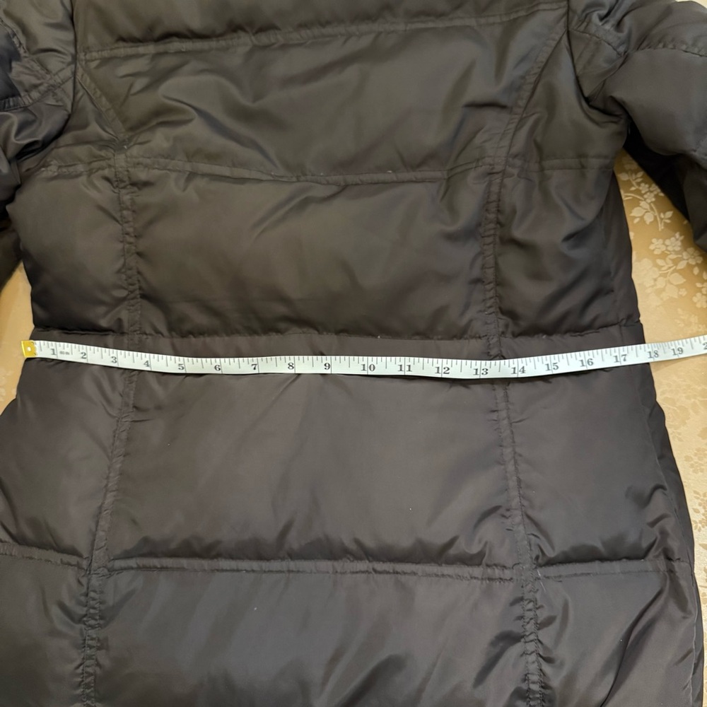 Saks Fifth Avenue Women’s Down Puffer Coat Jacket XS Removable Hood Deep Brown - Picture 17 of 17